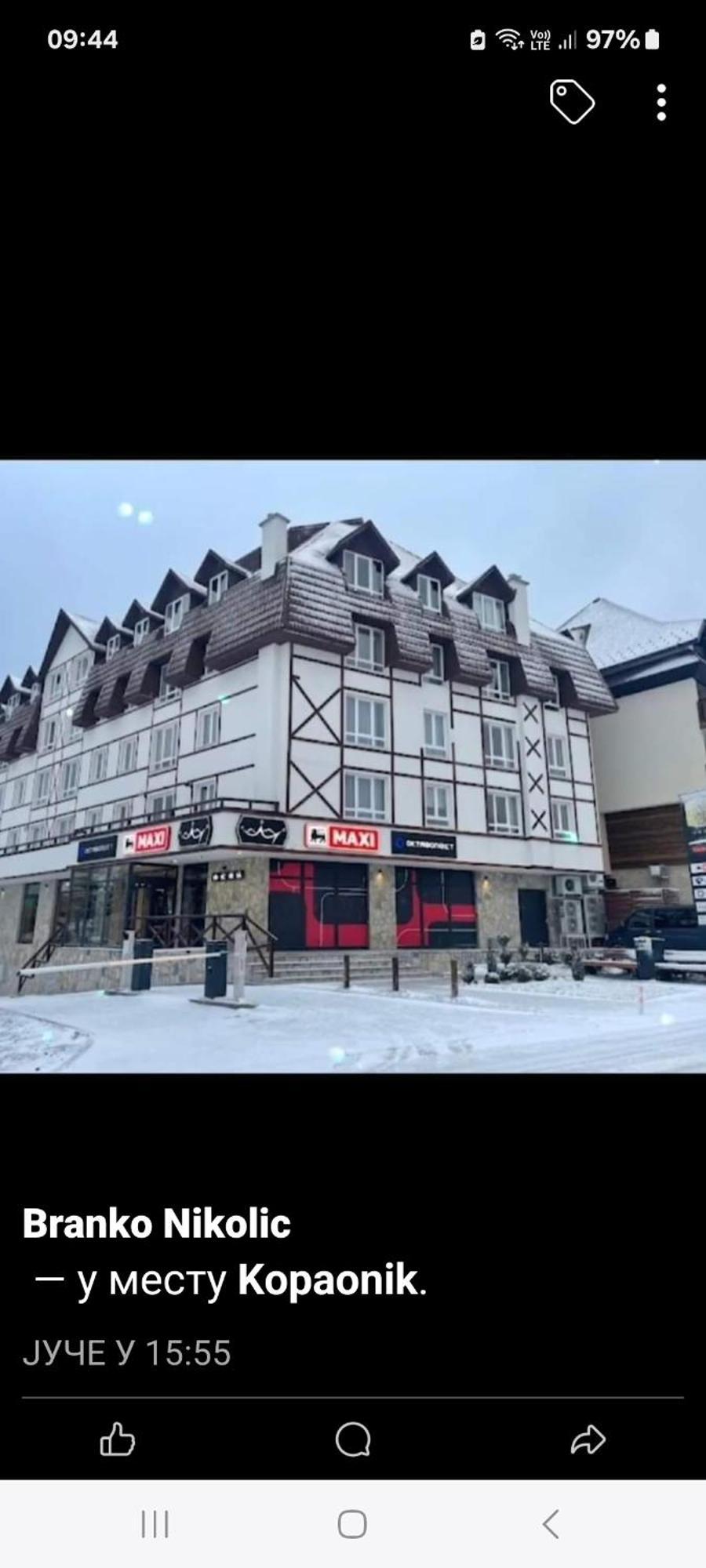 Apartman Kraljevi Cardaci Sadikovic Sa Garazom Kopaonik Exterior photo